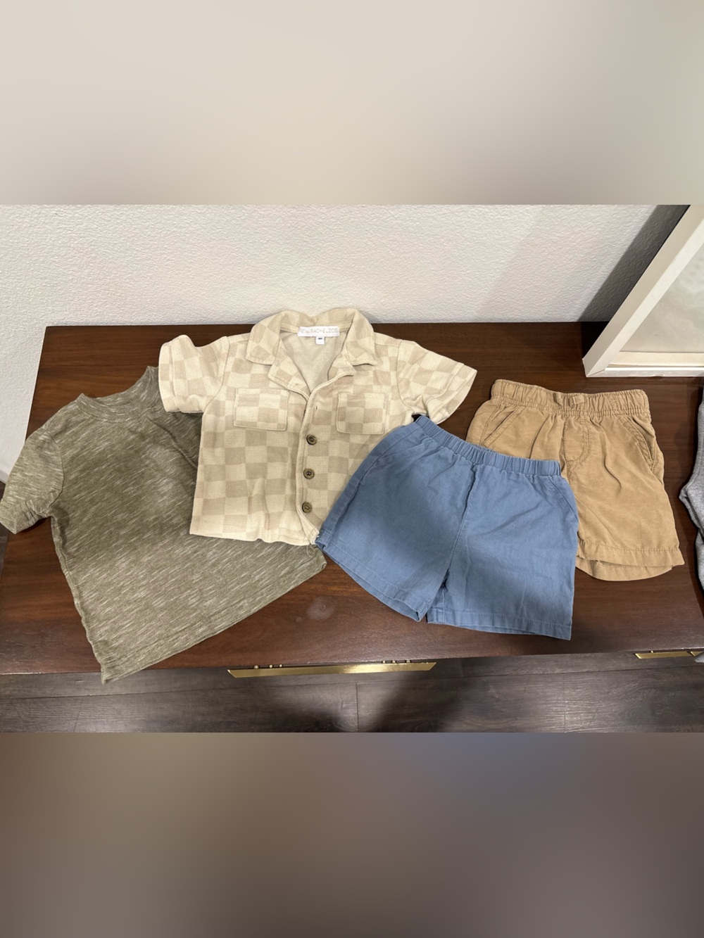 2 sets of tops and shorts various brands